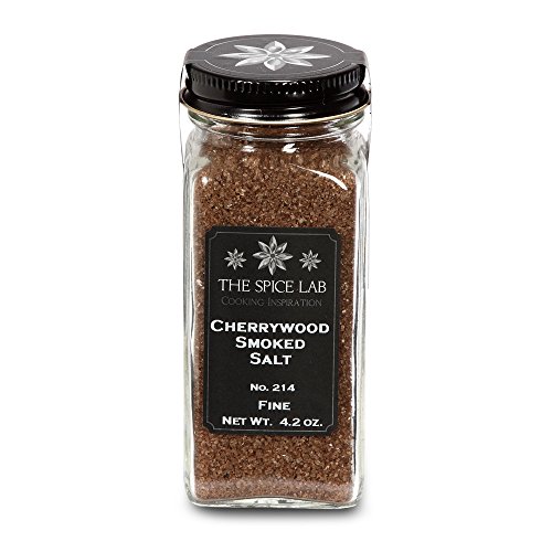 The Spice Lab No. 214 - Smoked Salt - Fine - Kosher Gluten-Free Non-GMO All Natural Premium Gourmet Salt - French Jar