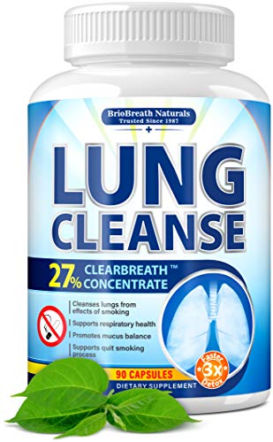 Lung Cleanse - Helps to Quit Smoking & Supports Respiratory Health - Effective Lung Detox - Made in USA - Lung Support, Asthma Relief, COPD Treatment, Allergy Relief - with Elecampane & Green Tea