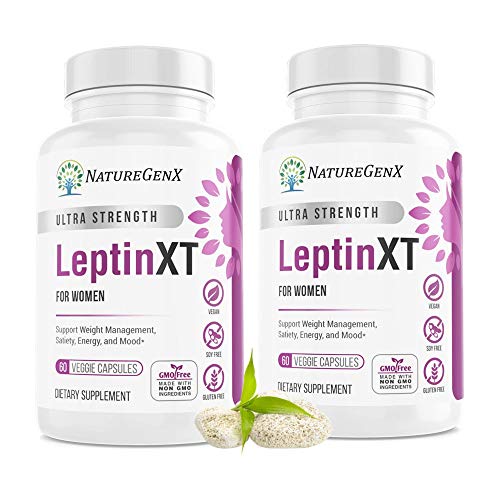 NatureGenX - Leptin XT (2-Pack) Leptin Rresistance Supplements for Weight Loss -Leptin Hormone Supplements - Vegan - 60 Pills -Leptin Burn for Women