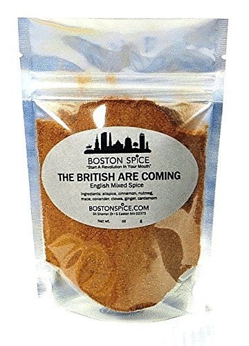 Boston Spice The British Are Coming Handmade English Mixed Spice Pudding Blend Baking Cakes Apple Pumpkin Pies Donuts Pastry Desserts Fudge Brownies Add To Protein Shakes Approx 1/4 Cup of Spice