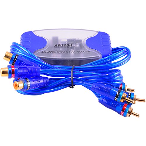 JacobsParts AP3054 50W 4-Channel RCA Stereo Ground Loop Isolator