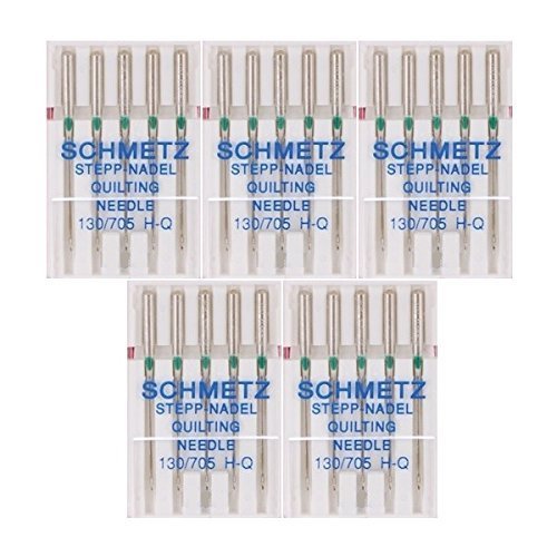 25 Schmetz Quilting Sewing Machine Needles 130/705H H-Q Size 75/11