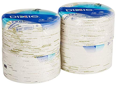 Dixie 9” Medium-Weight Paper Plates by GP PRO (Georgia-Pacific), Pathways, UX9WS, 500 Count (125 Plates Per Pack, 4 Packs Per Case)