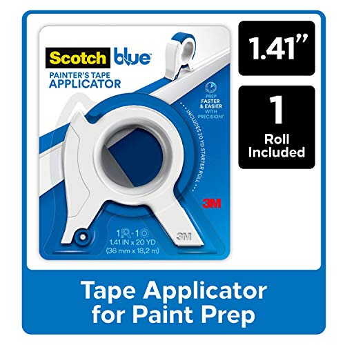 ScotchBlue Painter's Tape Applicator, Blue, with 1 Starter Roll 1.41 in. x 20 yd.