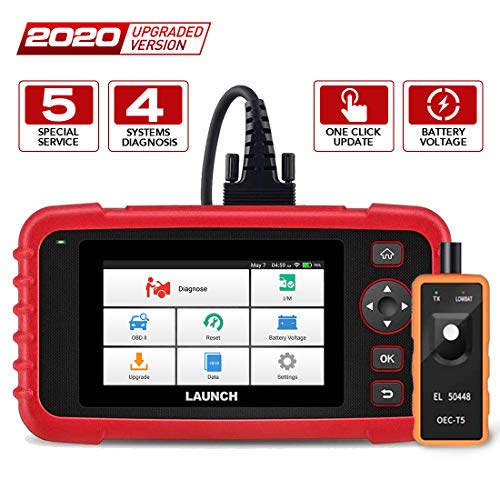 LAUNCH OBD2 Scanner CRP129X Scan Tool Car Code Reader Android Based Diagnostic Scanner for ABS SRS Transmission Engine with Oil/EPB/SAS/TPMS/Throttle Body Reset and TPMS Tool AutoVIN Wi-Fi Updates