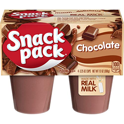 Snack Pack Chocolate Pudding Cups, 4 Count, 12 Pack