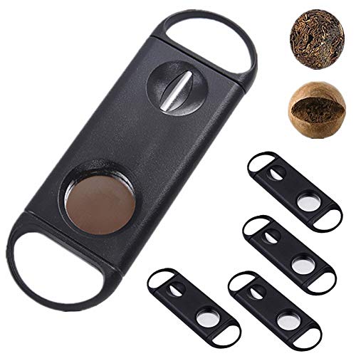 roygra Cigar Cutter 5 Pack Guillotine & V-Cut 2 in 1 Cigar Clippers Exquisite Cigar Accessories (2 in 1 - 5 Pack)