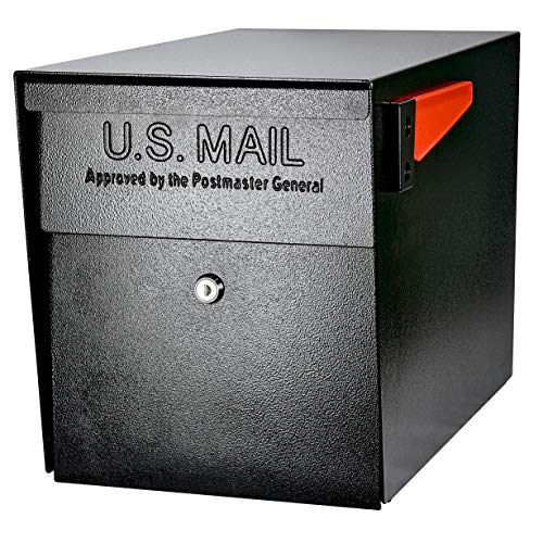 Mail Boss 7106 Curbside Security Locking Mailbox, Black,Medium