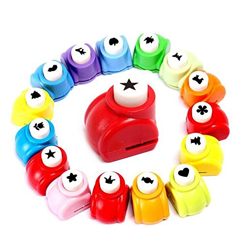 LoveInUSA Punch Craft Set, 10 Pack Hole Punch Shapes Hole Punch Shape Scrapbooking Supplies Shapes Hole Punch Great for Crafting & Fun Projects