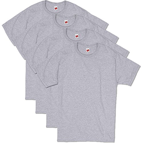 Hanes Men's ComfortSoft Short Sleeve T-Shirt (4 Pack ),Light Steel,X-Large