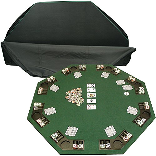Trademark Deluxe Poker and Blackjack Table Top with Case