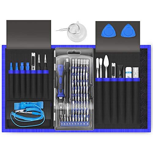 XOOL 80 in 1 Precision Set with Magnetic Driver Kit, Professional Electronics Repair Tool Kit with Portable Oxford Bag for Repair Cell Phone, iPhone, iPad, Watch, Tablet, PC, MacBook