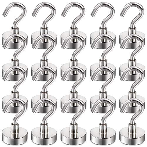 Magnetic Hooks, Facilitate Hook for Home, Kitchen, Workplace, Office and Garage, Pack of 20