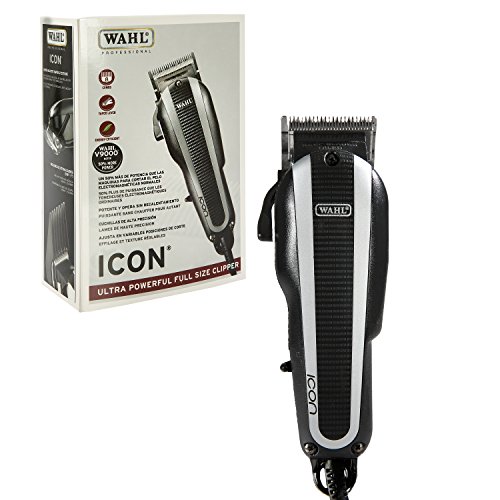 Wahl Professional Icon Clipper - Full Size With Ultra Powerful V9000 Motor for Professional Barbers and Stylists - Model 8490-900