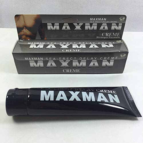 Male Penis Enhancement | Larger Tighter Longer Erection | Enhances Stamina Powerful Erection Massage Cream (Maxman)