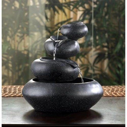 Feng Shui Water Fountain Indoor Tabletop Waterfall Decorative Sculpture Gift