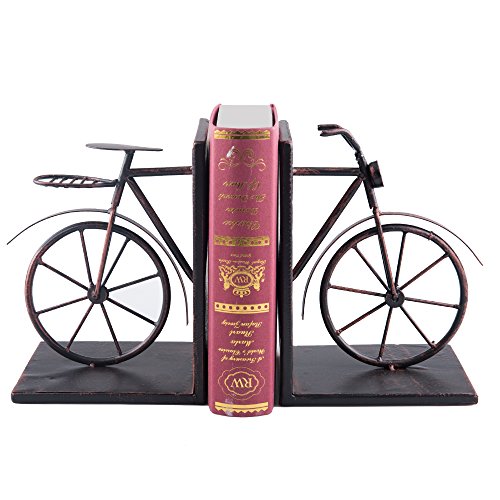 Fasmov Vintage Style Bicycle Bookends Art Bookend, Bronze