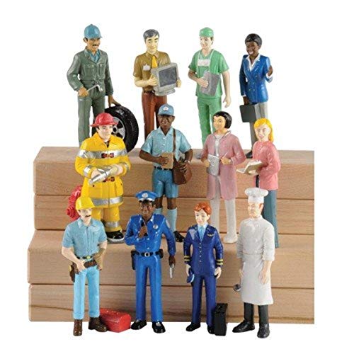 Marvel Education Pretend Professionals Career Doll Figures, Toy Figures for Kids, Set of 12