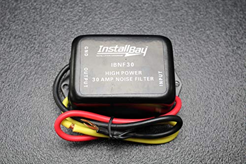 (1) Noise Filter 30 AMPS 12V HUM Filter Noise Engine Suppressor Wire IBNF30