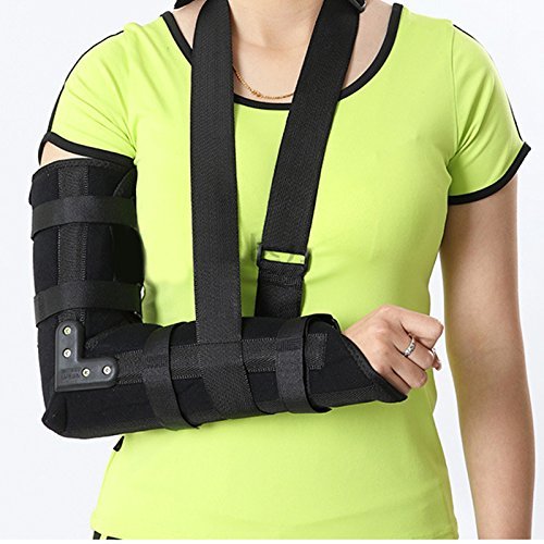 Zinnor Arm Sling,Arm Sling Elbow Shoulder Padded Support Brace Humerus Brace Splint,Medical Grade Quality, Breathable, Helps Support&Elevate Arm,Injury Recovery,Pre/Post Surgery (Large -(19.6''))