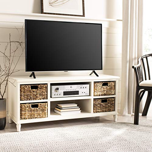 Safavieh American Homes Collection Rooney Distressed Black Entertainment Unit