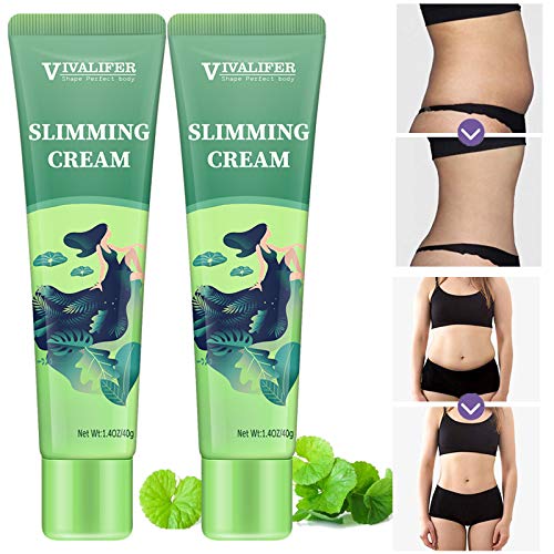 2 Pack Hot Cream, Slimming Cream for Weight Loss, Body Fat Burning Cream for Reducing Belly, Legs, Arms, Thigh and Waist Fat, Anti Cellulite, Quick Slimming