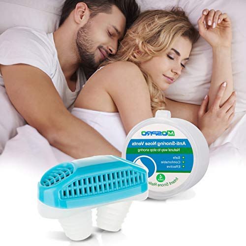Anti Snoring Devices[Upgrade 2-in-1]Snoring Solution Snore Stopper Nose Vents Plugs Clip Air Purifier,Anti Snoring Devices Stop Snoring Sleep Aid Nasal Dilator Snore Reducing Aids for Men Women+