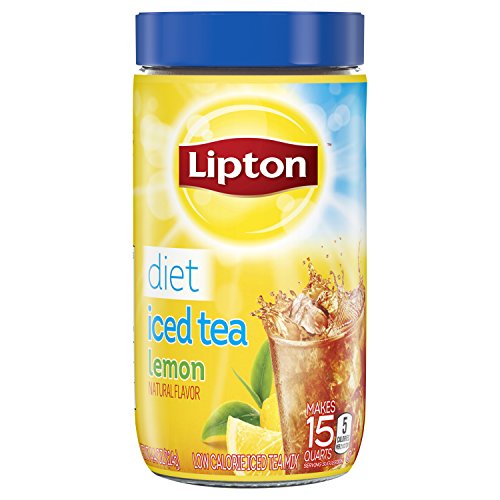 Lipton Black Iced Tea Mix Diet Lemon 15 Quarts, 4.4 oz. (Pack of 2)