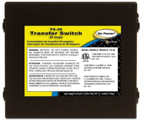 Go Power! TS-30 30 Amp Automatic Transfer Switch