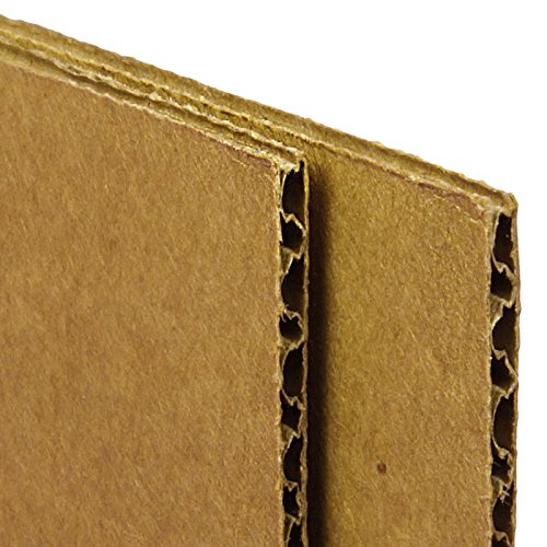 Paper Mart Double-Faced Corrugated Cardboard Sheets and Pads | 8 1/2' x 11' | (Pack of 100)