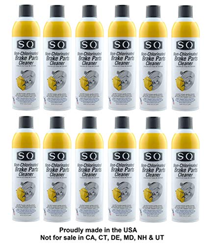 SQ Brake Cleaner Non Chlorinated, 12 Pack, 14.5 OZ per can