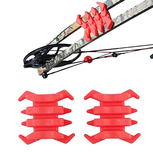 VAKA Compound Bow Limb Stabilizer Dampener 1 Pair for Dampen a Tremendous Amount of Vibration and Sound on Bow (Red)