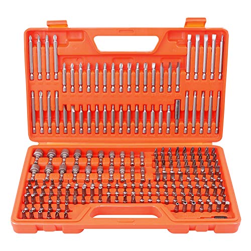 HORUSDY 208-Piece Screwdriver Bit Set, Made Chrome Vanadium Steel Security Bit