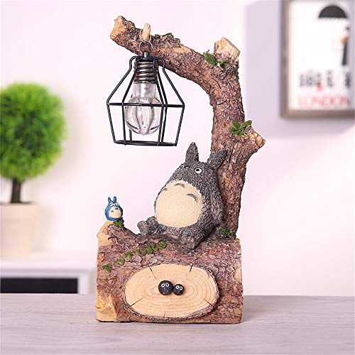 Kimkoala Night Light Figure, Japanese Anime Figures Figurine with Night Lamp Light Statue Models Dolls for Home Garden Decoration Children Gift (with Soot)