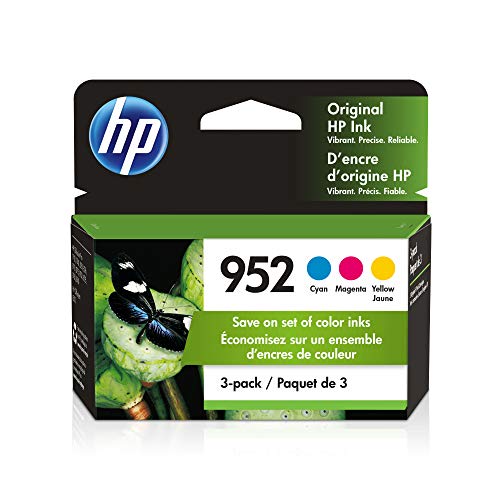 HP 952 | 3 Ink Cartridges | Cyan, Magenta, Yellow | L0S49AN, L0S52AN, L0S55AN