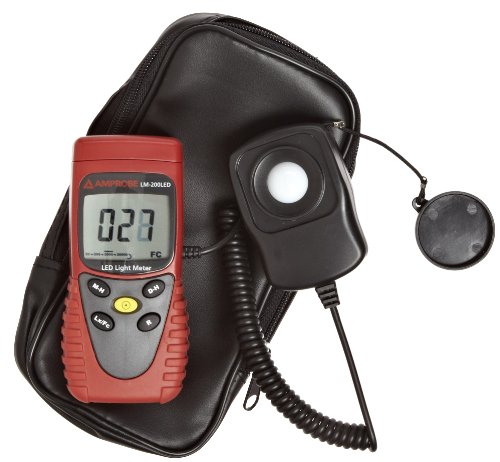 Amprobe LM-200 LED Light Meter, Silicon Photodiode and Filter