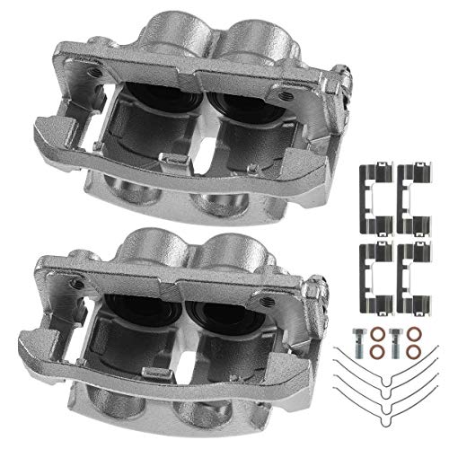 A-Premium Brake Caliper with Bracket Compatible with Ford F-150 2004-2005 Lobo 2005 Front Side 2-PC Set
