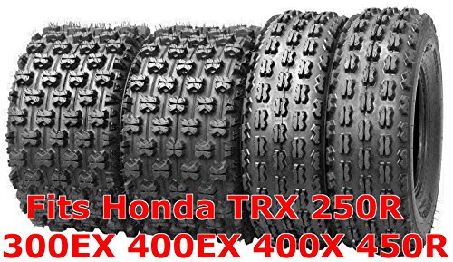 4 WANDA ATV Race tires 22x7-10 & 20x10-9 fit for Honda TRX 250R 300EX 400EX 400X 450R