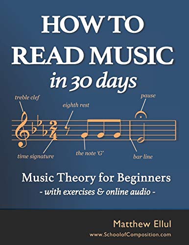 How to Read Music in 30 Days: Music Theory for Beginners - with exercises & online audio (Practical Music Theory)