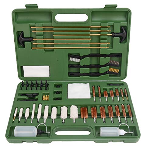 FIREGEAR Gun Cleaning Kit Universal Supplies for Hunting Rilfe Handgun Shot Gun Cleaning Kit for All Guns with Case