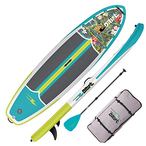 DRIFT 10'8' Inflatable Stand Up Paddle Board, SUP with Accessories | Pump, Lightweight Paddle, Fin & Backpack Travel Bag, Native