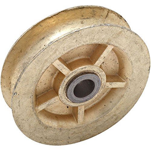 National Hardware N245-894 Pulley Assembly, 2 in Bore, Steel with Die Cast Sheave, Zinc Plated, 2'