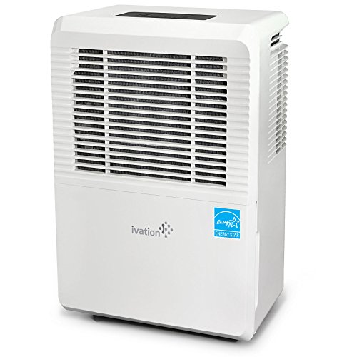 Ivation 4,500 Sq Ft Energy Star Dehumidifier with Pump - Large Capacity Compressor for Spaces Up to 4,500 Sq Ft, Includes Programmable Humidity, Hose Connector, Auto Shutoff/Restart