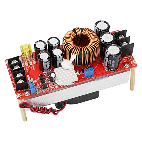 Boost Voltage Converter, DROK 1500W Voltage Regulator Booster DC 10-60V Step Up to 12-90V 20A Input Power Supply Module Volt Transformer Circuit Board