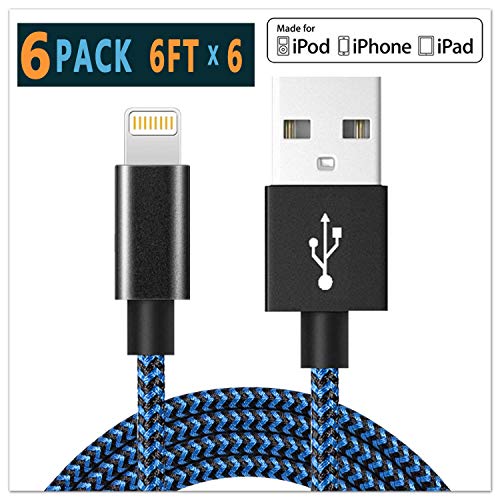 Blue Power Apple MFi Lightning Cable iPhone Charger Cable for iphone 12 Pro MAX mini 11 X XS XR iPad air pro ipod USB Cord Fast Accessories car charging cable