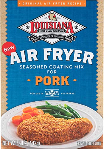 Louisiana Fish Fry, Air Fry Pork Coating Mix, 5 oz (Pack of 6)