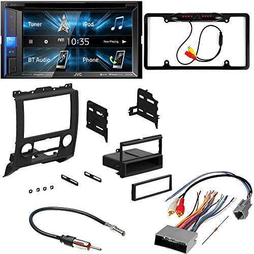 CACHÉ KIT2892 Bundle with Complete Car Stereo Installation Kit with Receiver – Compatible with 2008–2012 Ford Escape – Bluetooth Touchscreen, Backup Camera, Double Din Dash Mounting Kit (5Item)