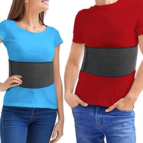 Rib Brace Chest Binder – Broken or Cracked Rib Belt to Reduce Rib Cage Pain. Chest Compression Support for Rib Injury, Fractured Ribs, Bruised Ribs or Rib Flare. Breathable Chest Wrap (Large/XL)