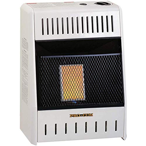 ProCom Heating INC ML060HPA 6,000 BTU Liquid Propane Gas Infrared Wall Heater, White