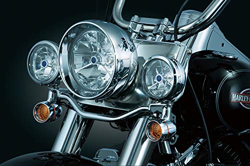 Kuryakyn 5011 Motorcycle Lighting Accessory: Bullet Style Front Turn Signal/Blinker Light Conversion Kit, Chrome, 1 Pair